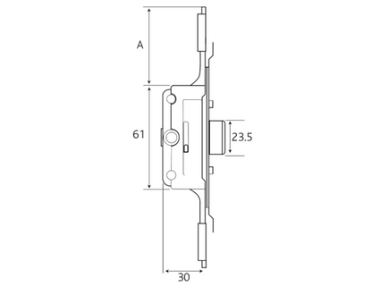 Aubi Saracen Cranked Faceplate Window Gearbox 11.5mm