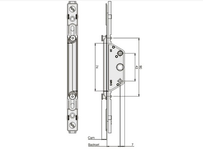 Prolinea Shootbolt Window Gearbox
