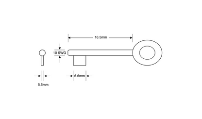 Blank To Suit Yale 8K100 Window Lock