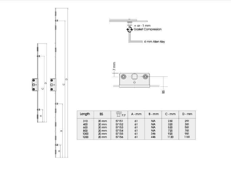 Offset Espag Rod 20mm