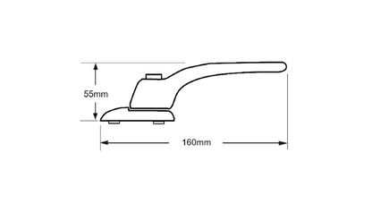 Lite Inline Espag Handle With 5 Spindles