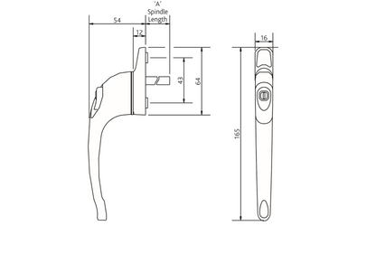 Maxim Inline Locking Espag Handle