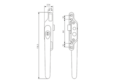 48mm Cadenza Window Handle