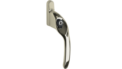 Overture E II Locking Espag Window Handle Offset Handed