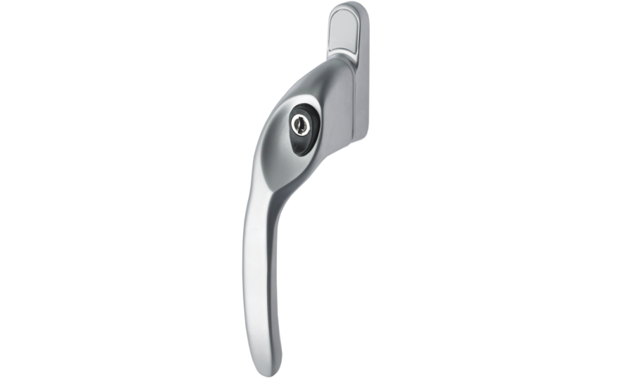 Overture E II Locking Espag Window Handle Offset Handed