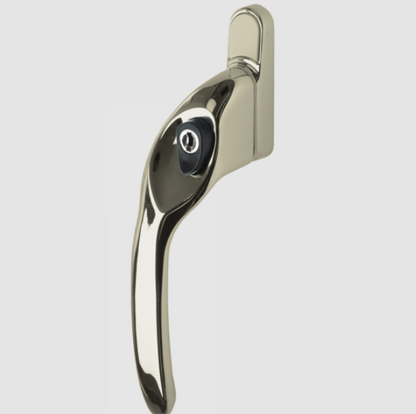 Overture E II Locking Espag Window Handle Offset Handed