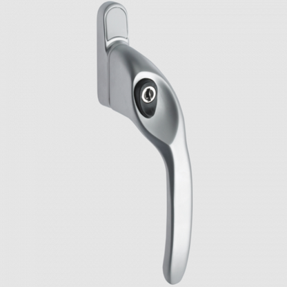 Overture E II Locking Espag Window Handle Offset Handed