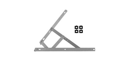 Easy Clean Side Hung Egress Friction Stay Hinge With Packers - 13mm - 17mm