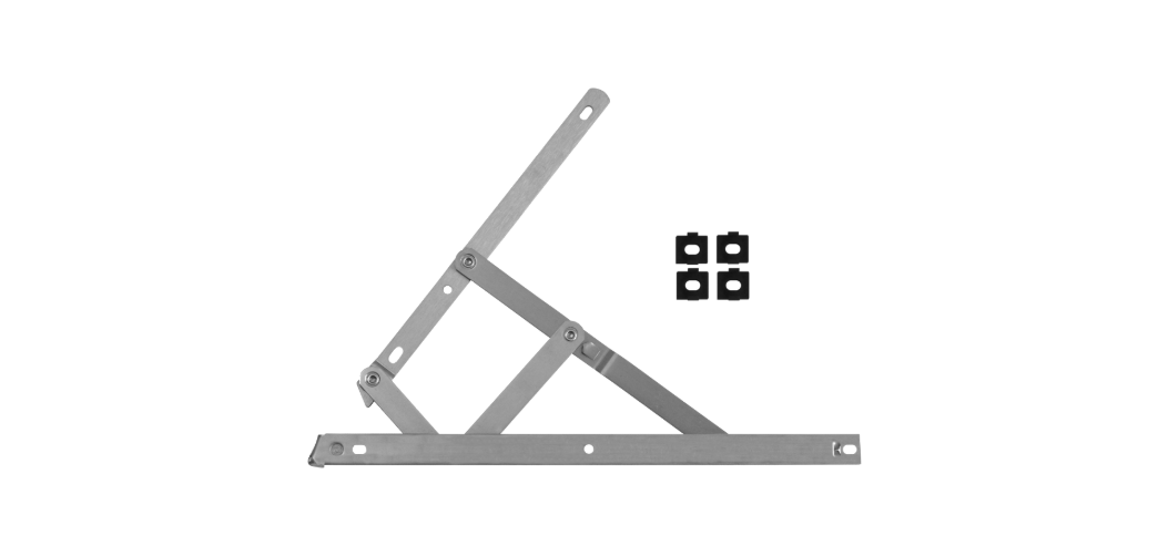 Easy Clean Side Hung Egress Friction Stay Hinge With Packers - 13mm - 17mm