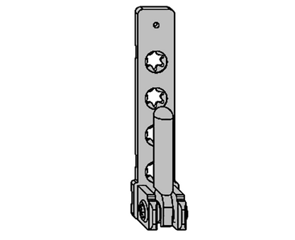 TBT Pivot Post 52483 With 3mm Positioning Pin To Suit UPVC
