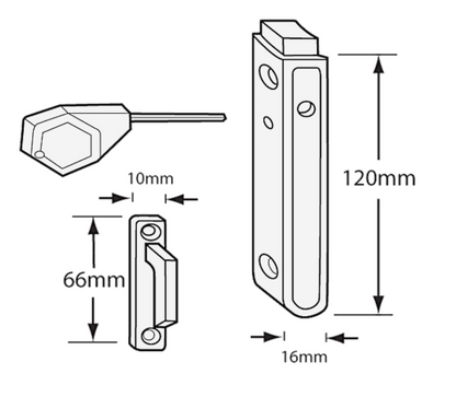 Multivent UPVC Window Restrictor