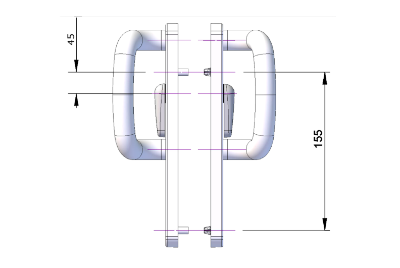 316 Patio Handle & Lever