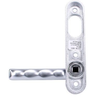 NTech Villa Balcony Door Handle 3 Fix External With Cutout To Suit Scandinavian Oval