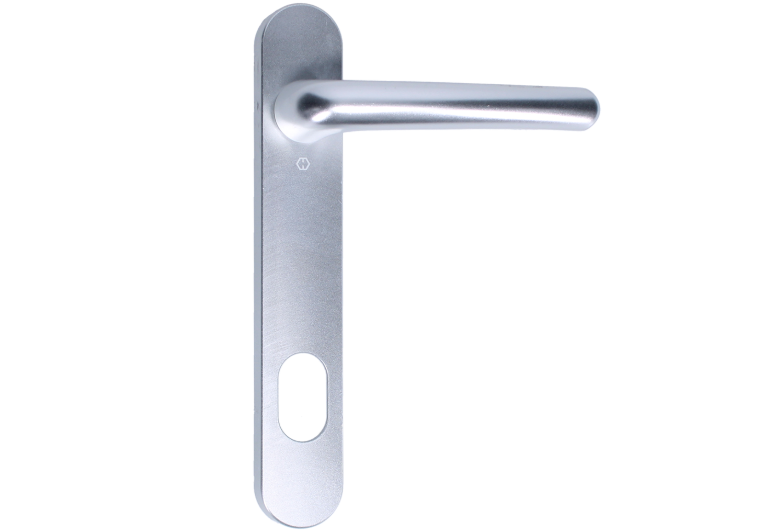 NTech Villa Balcony Door Handle External With Cutout To Suit Scandinavian Oval
