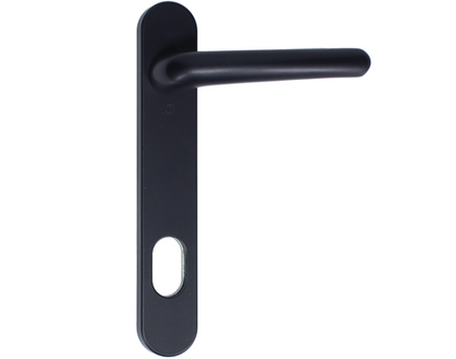 NTech Villa Balcony Door Handle External With Cutout To Suit Scandinavian Oval