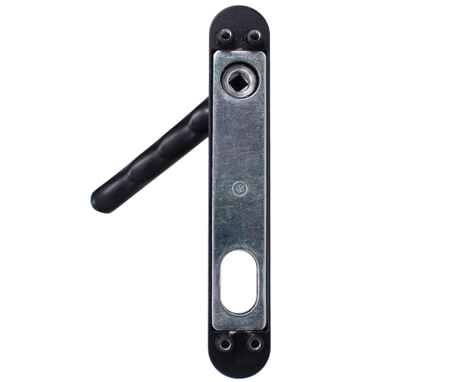 NTech Villa Balcony Door Handle External With Cutout To Suit Scandinavian Oval