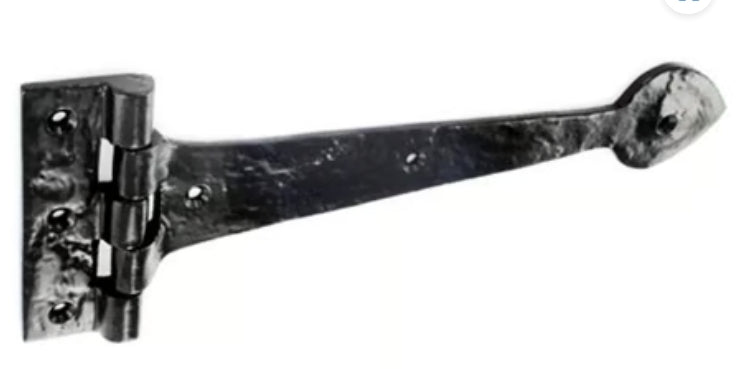 Antique Black Heavy Duty Tee Hinge 12"