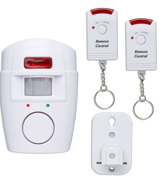 PIR Alarm c/w 2 IR Fobs - Ideal for Sheds, Garages and Outbuildings