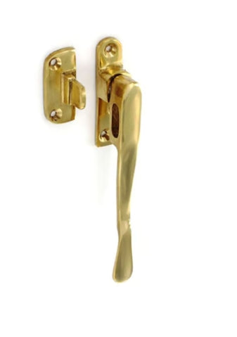 Brass Victorian Spoon Style Casement Fasteners