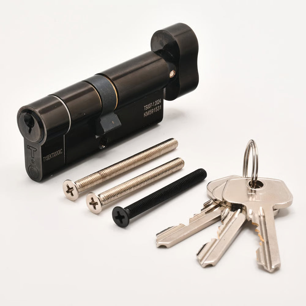 Euro Key & Thumbturn Cylinders British Standard Kitemarked TS007 1* With Turn Side 40