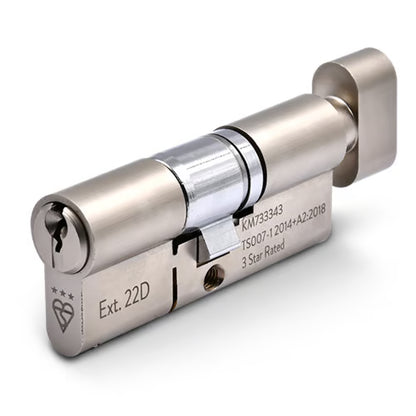 Euro Key & thumbturn Cylinders British Standard Kitemarked TS007 3*