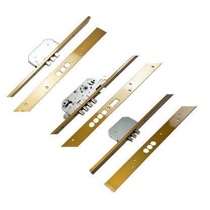 TLB Series 3 Point Latch 10 Pin Bolts U-Rail 20mm Faceplate Multipoint Door Lock - Key Wind