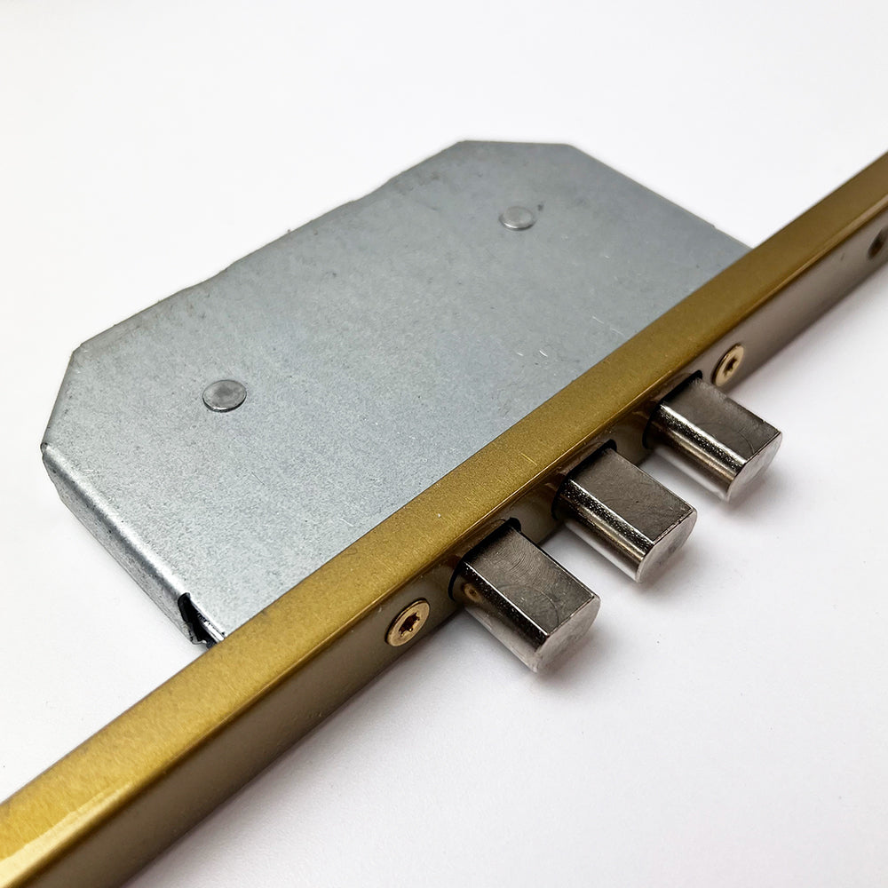 TLB Series 3 Point Latch 10 Pin Bolts U-Rail 20mm Faceplate Multipoint Door Lock - Key Wind