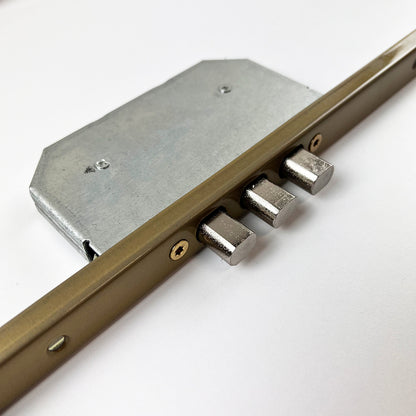 TLB Series 5 Point Latch 16 Pin Bolts U-Rail 20mm Faceplate Multipoint Door Lock - Key Wind