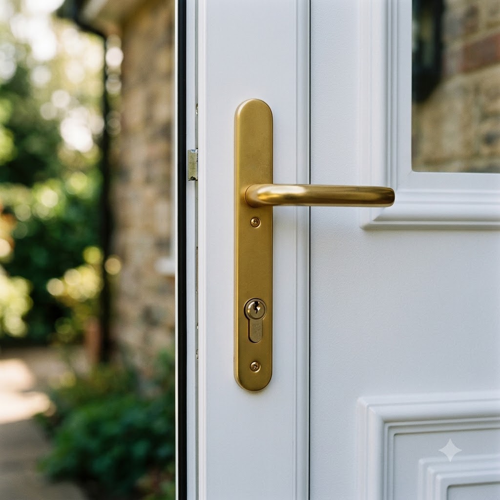 Tokyo Lever Lever UPVC Multipoint Door Handles - 92mm PZ Unsprung 122mm Screw Centres
