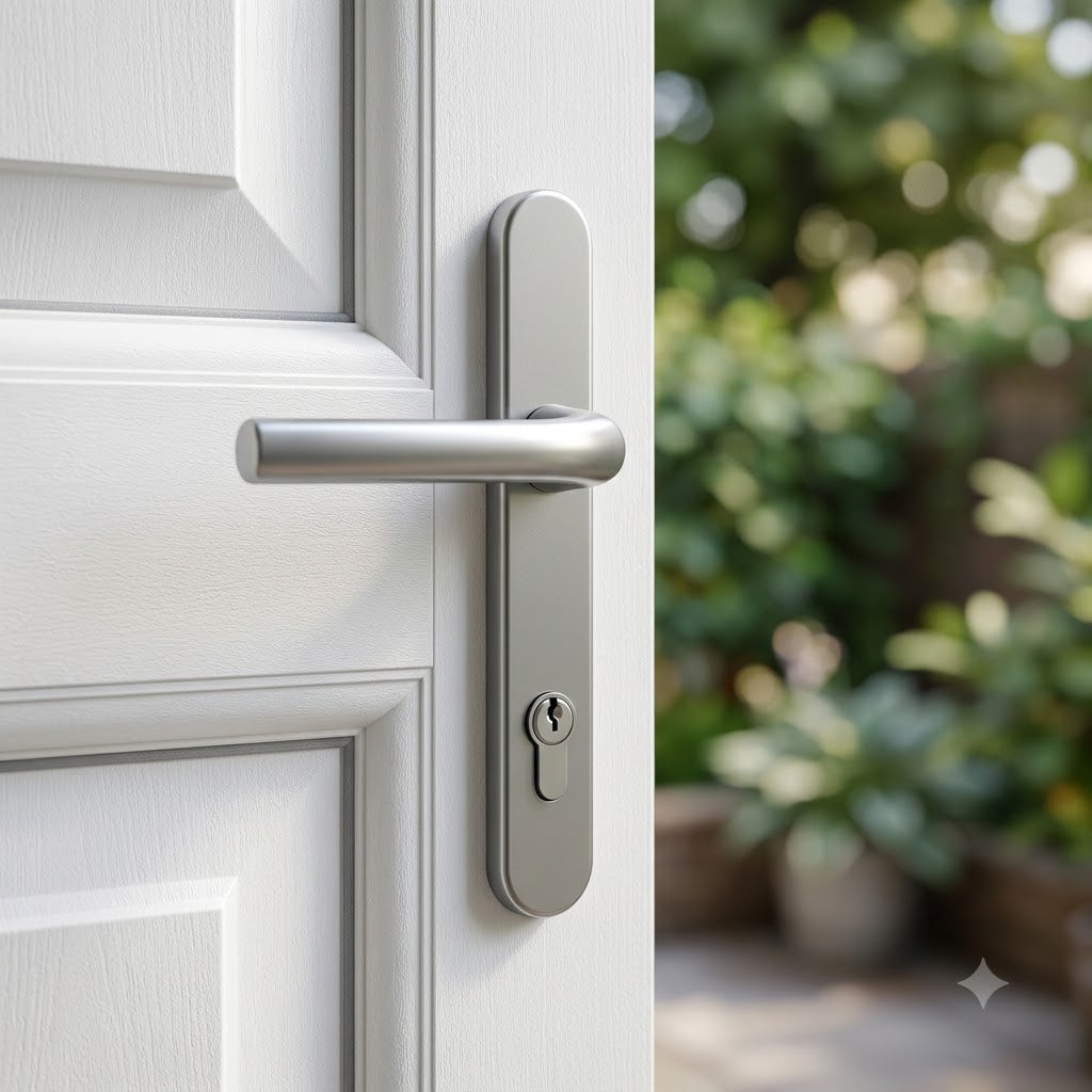 Tokyo Lever Lever UPVC Multipoint Door Handles - 92mm PZ Unsprung 122mm Screw Centres