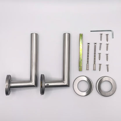 Fire Rated Stainless Steel (SSS) 19mm Mitred Lever On Rose Furniture