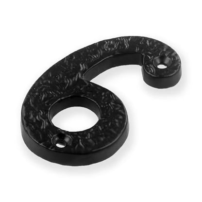 Antique Black Face Fix Door Numerals