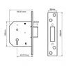 British Standard 5 Lever Mortice Deadlock