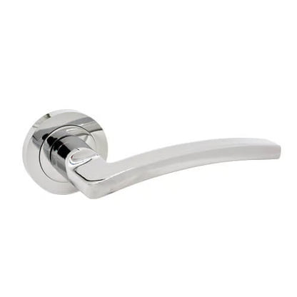 Golf Lever Handle on Round Rose Door Furniture
