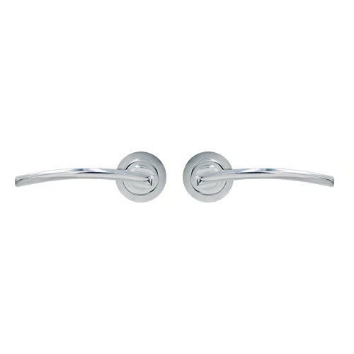Golf Lever Handle on Round Rose Door Furniture