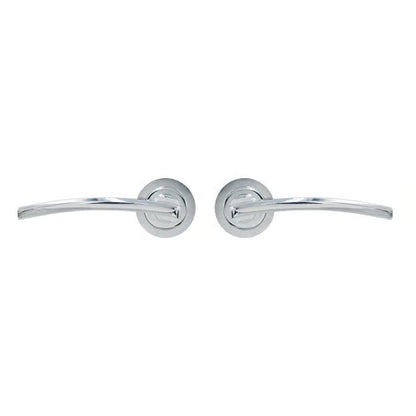 Golf Lever Handle on Round Rose Door Furniture