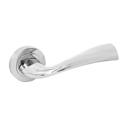 Hotel Lever Handle on Round Rose Door Furniture