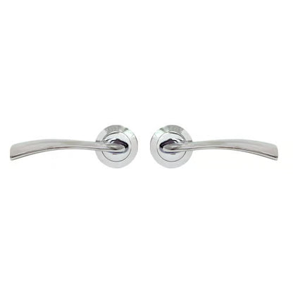 Hotel Lever Handle on Round Rose Door Furniture