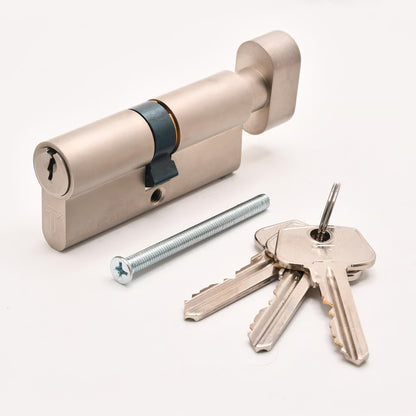 Euro Key and Turn Cylinders With Turn Side 35