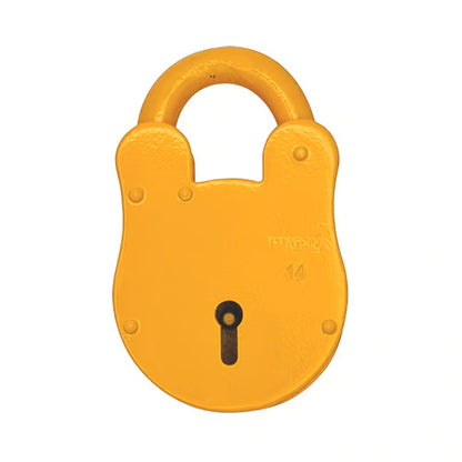 Fire Brigade FB14 Open Shackle Yellow Padlock