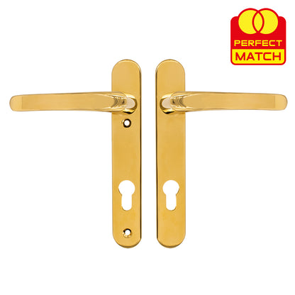 Lever UPVC Multipoint Door Handles - 92mm PZ Sprung 122mm Screw Centres