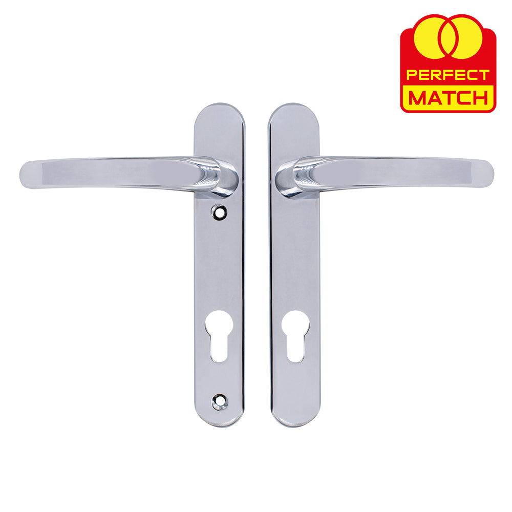 Lever UPVC Multipoint Door Handles - 92mm PZ Sprung 122mm Screw Centres