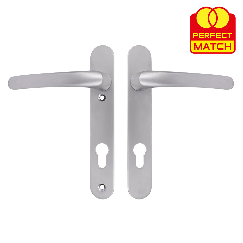 Lever UPVC Multipoint Door Handles - 92mm PZ Sprung 122mm Screw Centres