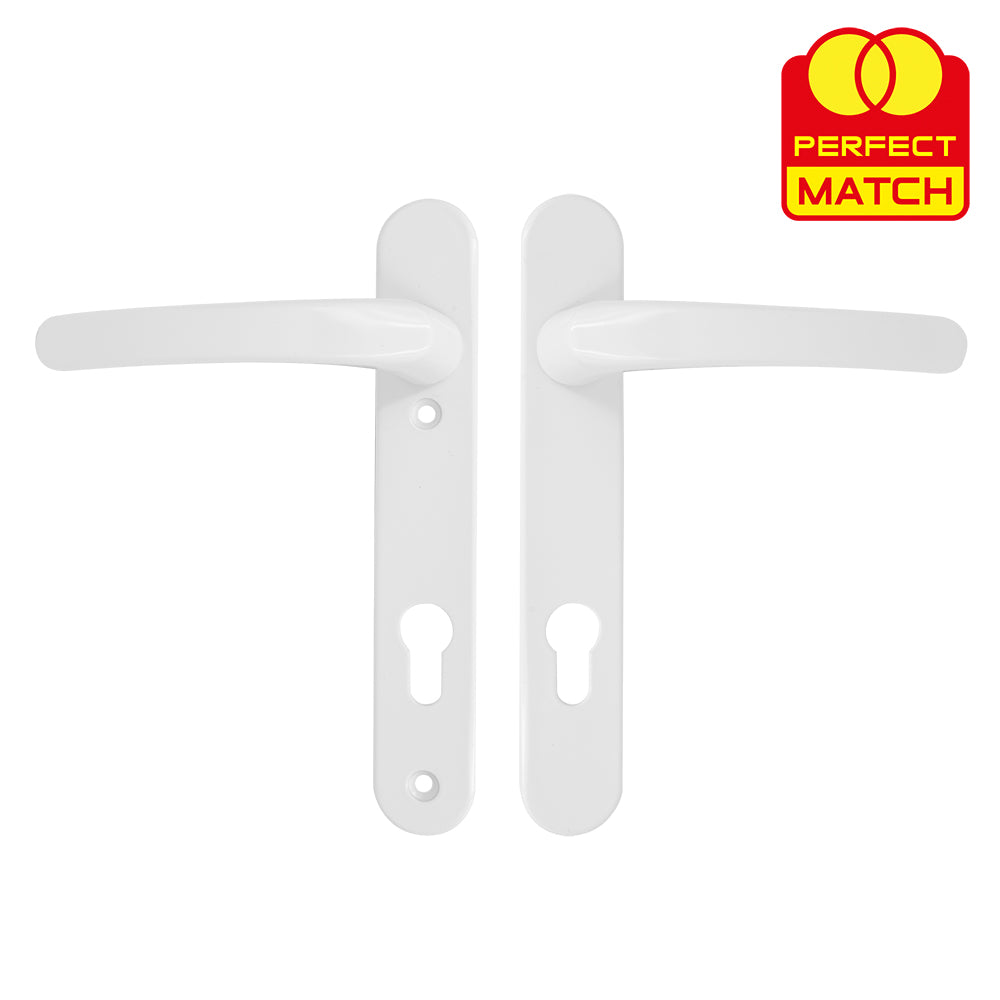 Lever UPVC Multipoint Door Handles - 92mm PZ Sprung 122mm Screw Centres