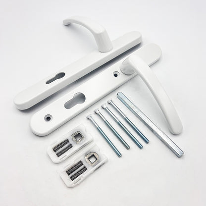 Lever UPVC Multipoint Door Handles - 92mm PZ Sprung 122mm Screw Centres