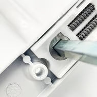 Moveable Pad UPVC Multipoint Door Handles - 92mm PZ Sprung 122mm Screw Centres