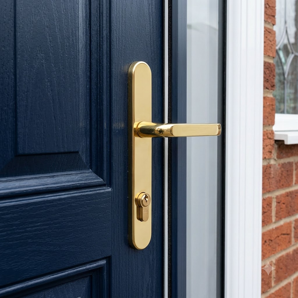 Lever UPVC Multipoint Door Handles - 92mm PZ Sprung 210mm Screw Centres