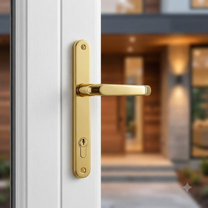 Lever UPVC Multipoint Door Handles - 92mm PZ Sprung 210mm Screw Centres