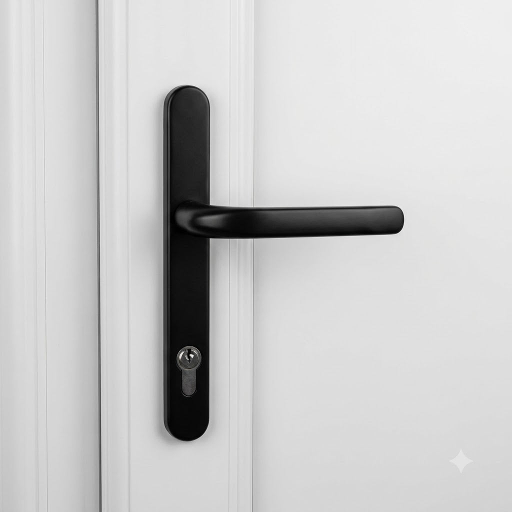 Lever UPVC Multipoint Door Handles - 92mm PZ Sprung 210mm Screw Centres