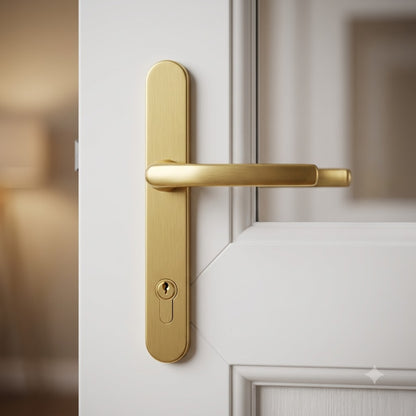 Lever UPVC Multipoint Door Handles - 92mm PZ Sprung 210mm Screw Centres